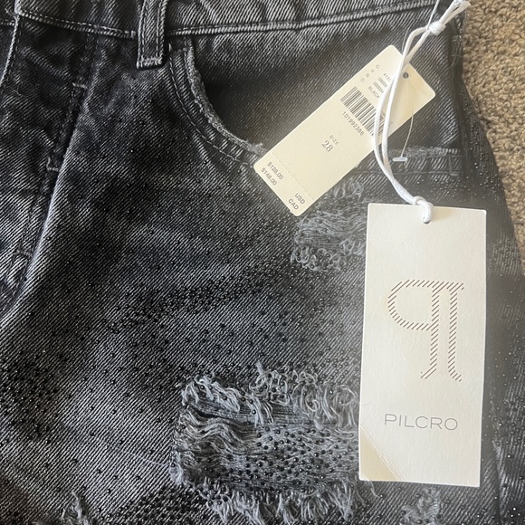NWT PILCRO DEVON RHINESTONE SHORTS - Picture 8 of 10